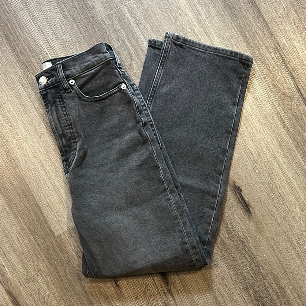 NWT Everlane High Rise Women's Jeans in Charcoal